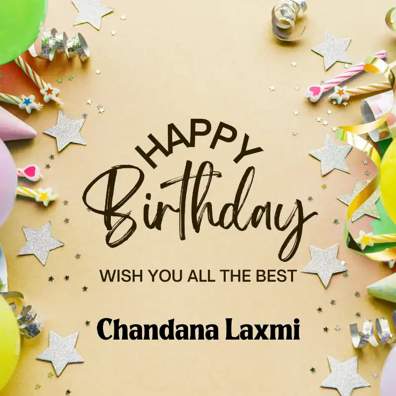Happy Birthday Chandana Laxmi Best Greetings Card